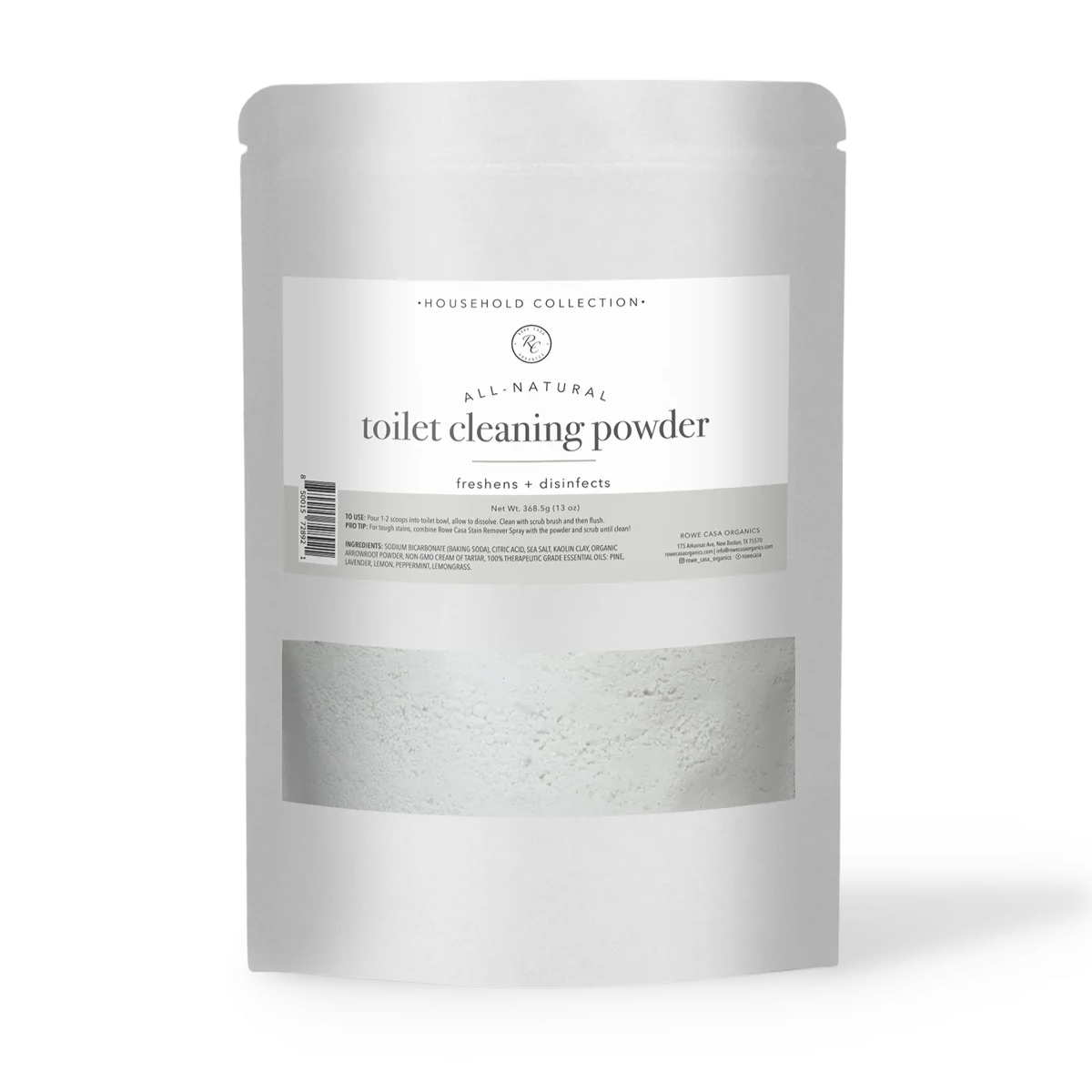 Rowe Casa Organics | Toilet Cleaning Powder | 13 oz