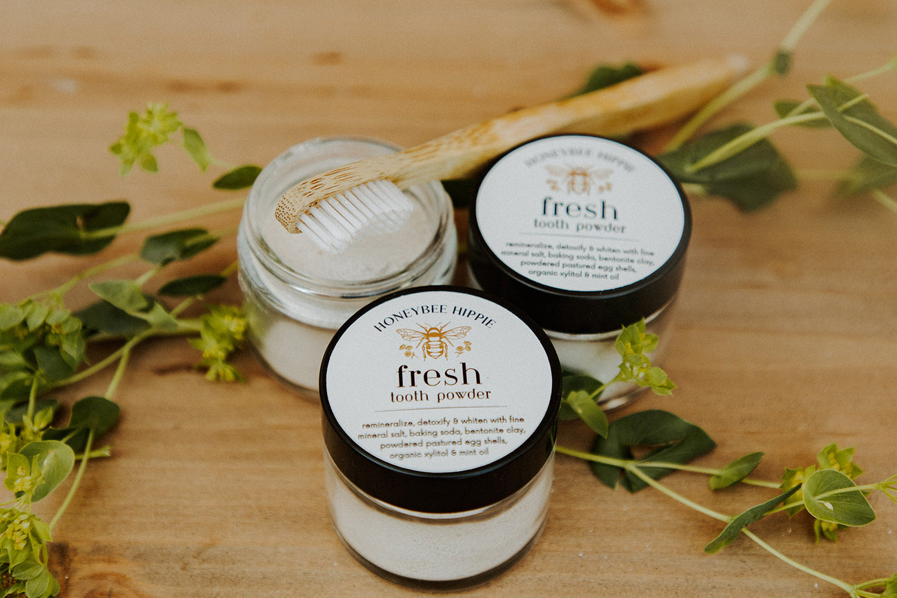 Fresh Tooth Powder by Honeybee Hippie