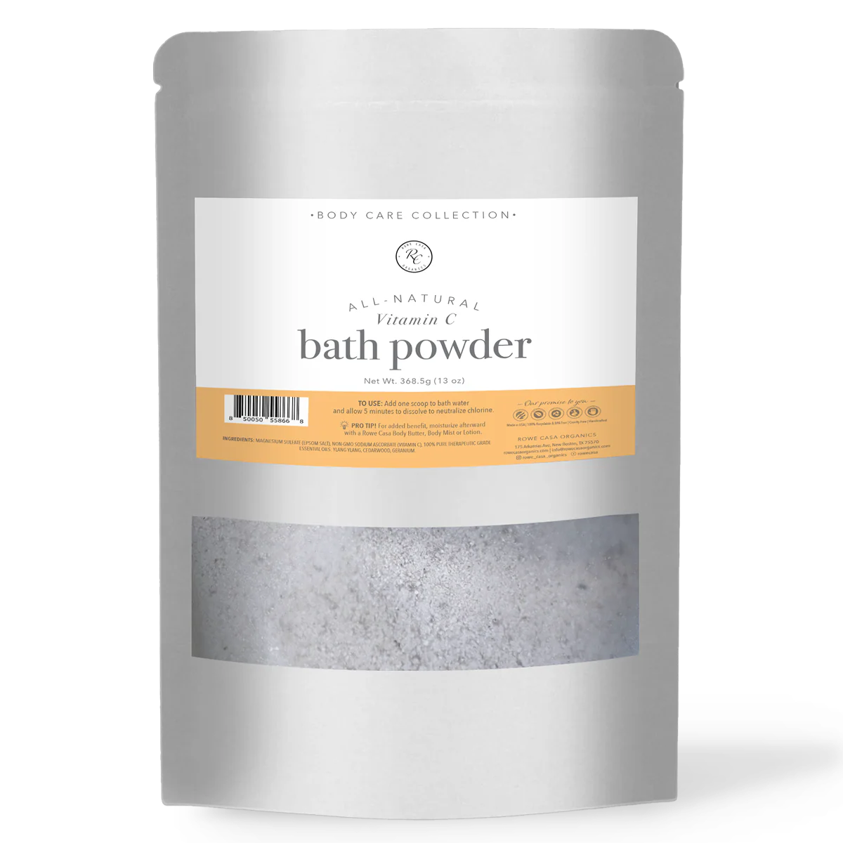 Rowe Casa Organics | Vitamin C Bath Powder | 13 oz