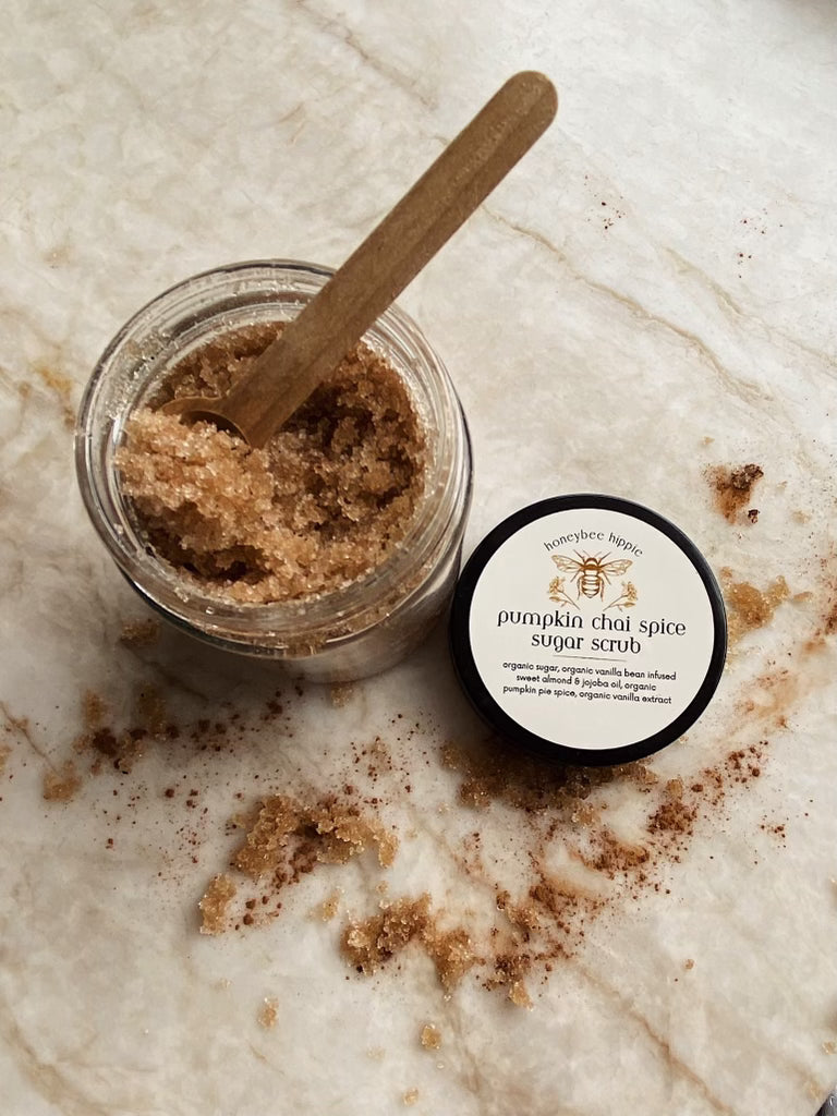 Organic Pumpkin Chai Spice Sugar Scrub by Honeybee Hippie