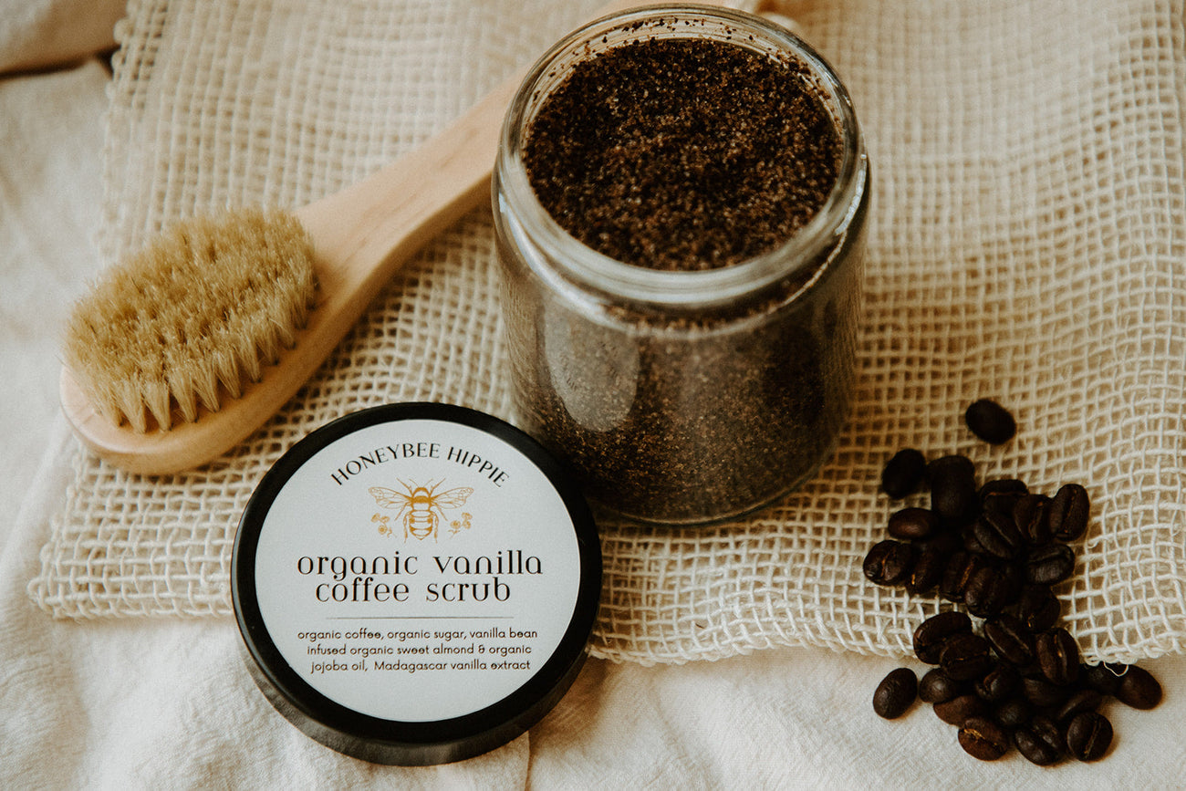 Organic Vanilla Coffee Scrub by Honeybee Hippie