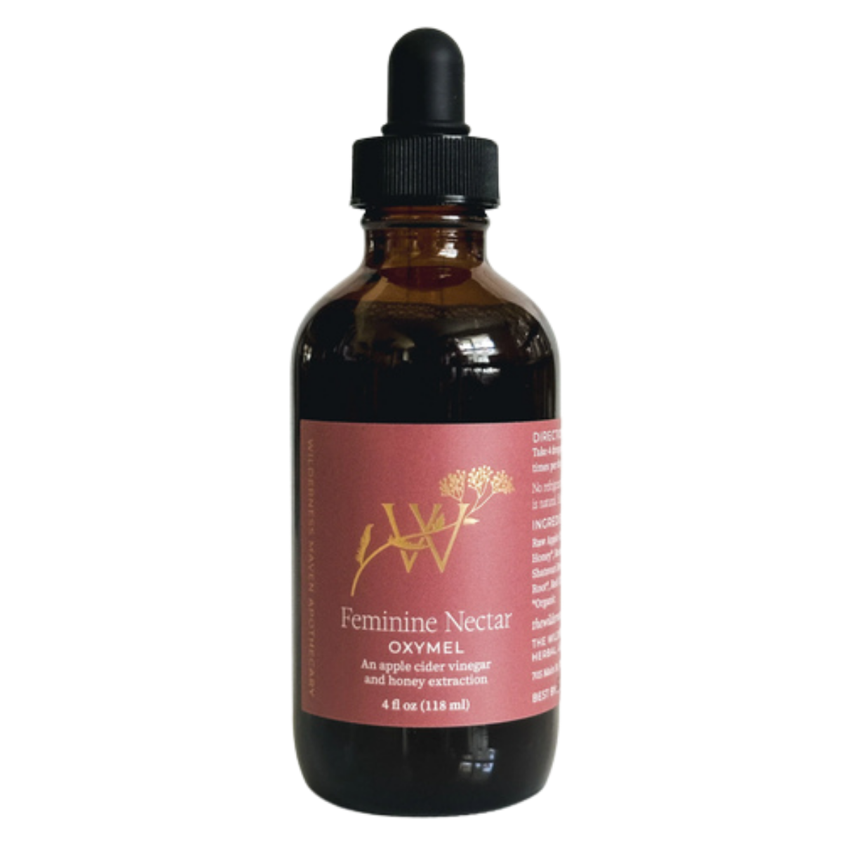 Wilderness Maven Apothecary | Feminine Nectar Oxymel | 4 oz