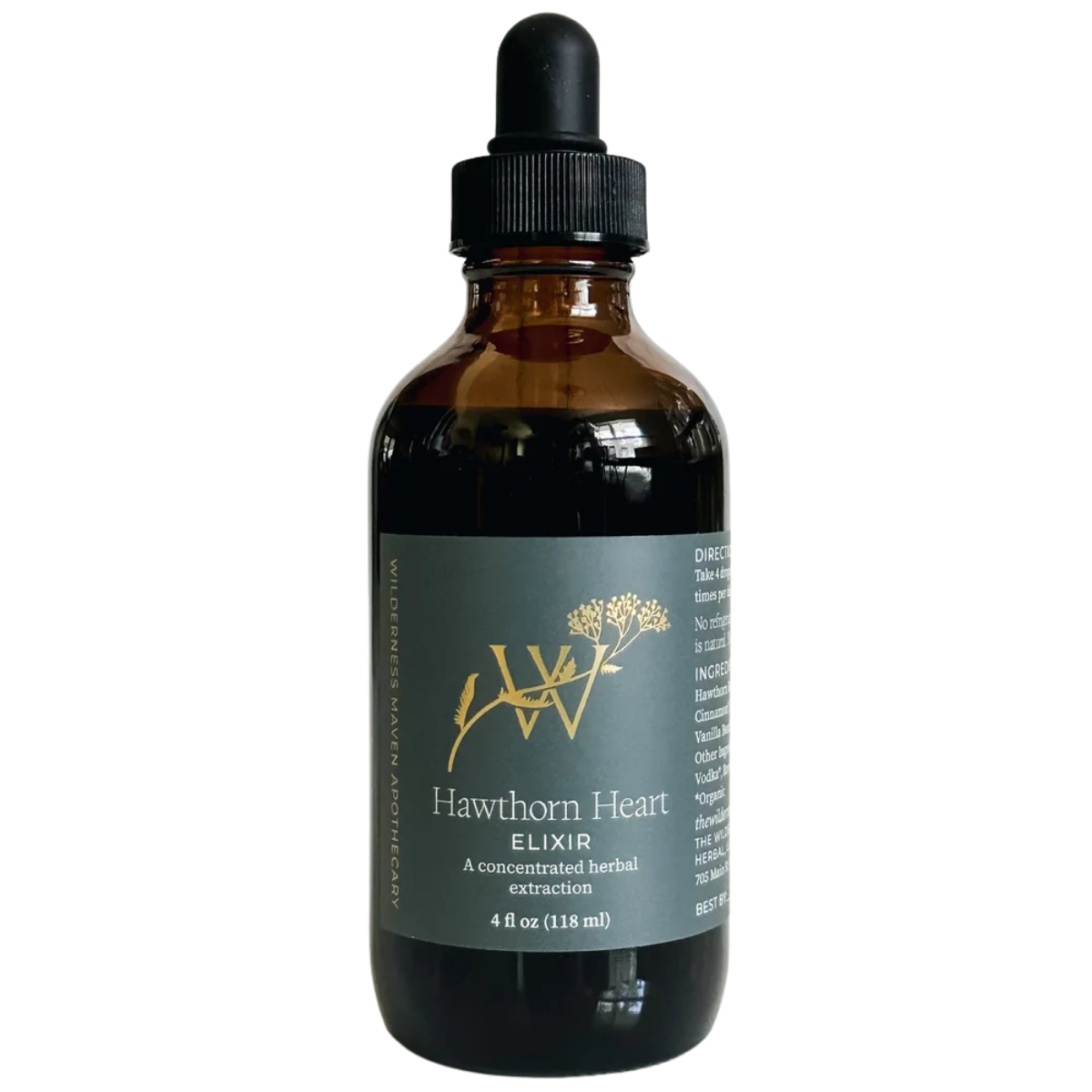 Wilderness Maven Apothecary | Hawthorn Heart Elixir | 4 oz