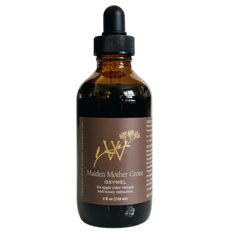Wilderness Maven Apothecary | Maiden Mother Crone Oxymel | 4 oz