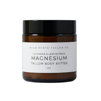 Wild Roots Tallow Co. | Lavender & Lemongrass Magnesium Tallow Body Butter | 4 oz