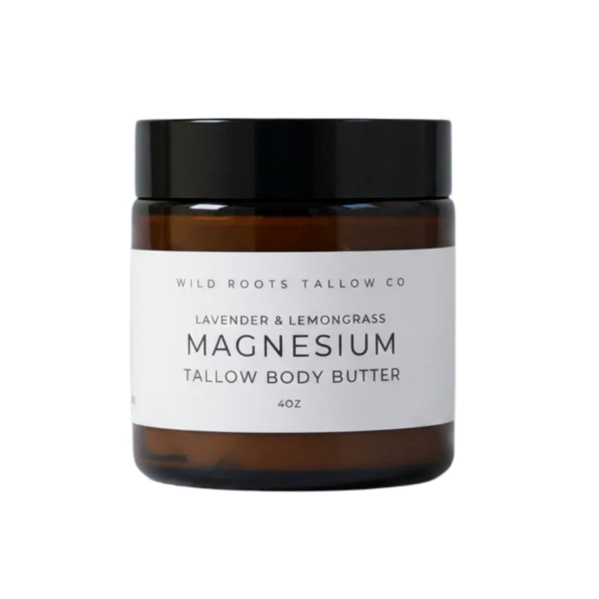 Wild Roots Tallow Co. | Lavender & Lemongrass Magnesium Tallow Body Butter | 4 oz