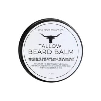 Wild Roots Tallow Co. | Tallow Beard Balm | 2 oz
