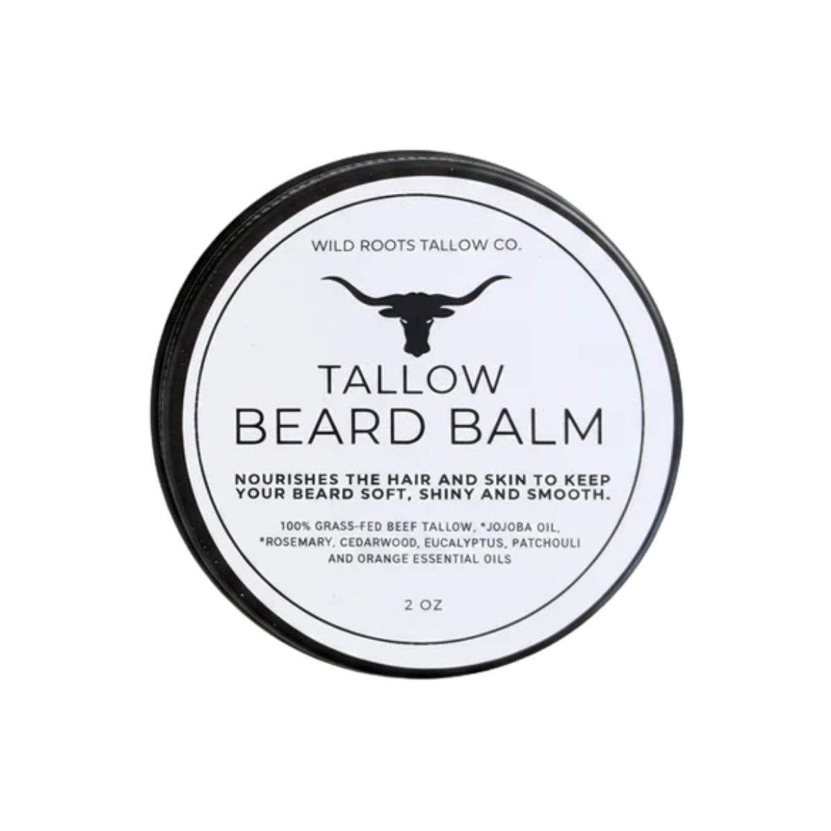 Wild Roots Tallow Co. | Tallow Beard Balm | 2 oz
